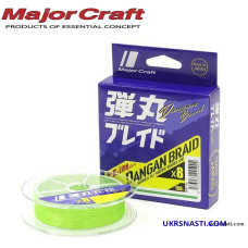 Шнур Major Craft Dangan Braid X8 #1,5 размотка 200м салатовый